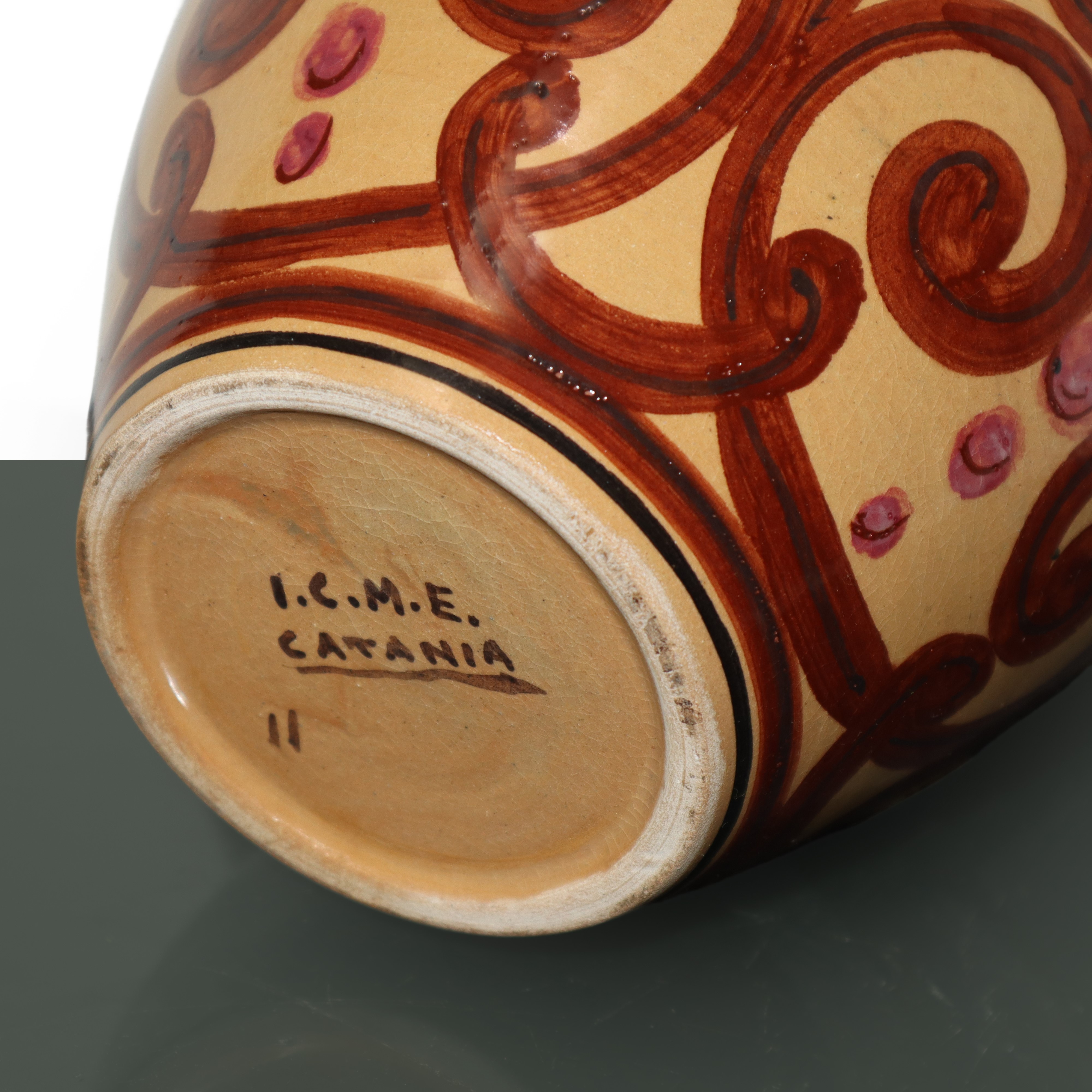 I.C.M.e. Catania Ceramiche - Vaso in ceramica h 19,5 cm