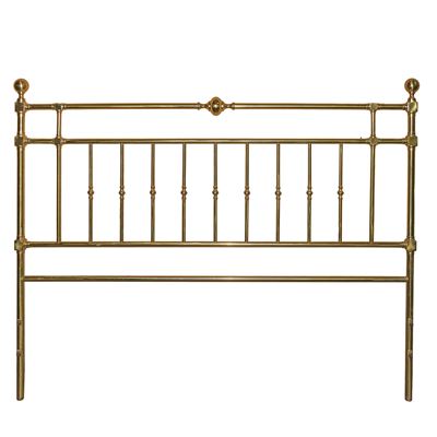 Letto in metallo dorato, dimensioni 138x171 e 91x171 cm
