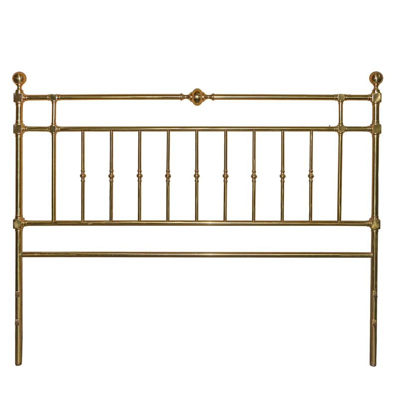 Letto in metallo dorato, dimensioni 138x171 e 91x171 cm