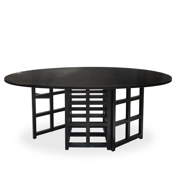 DS1 table in black ebonized wood