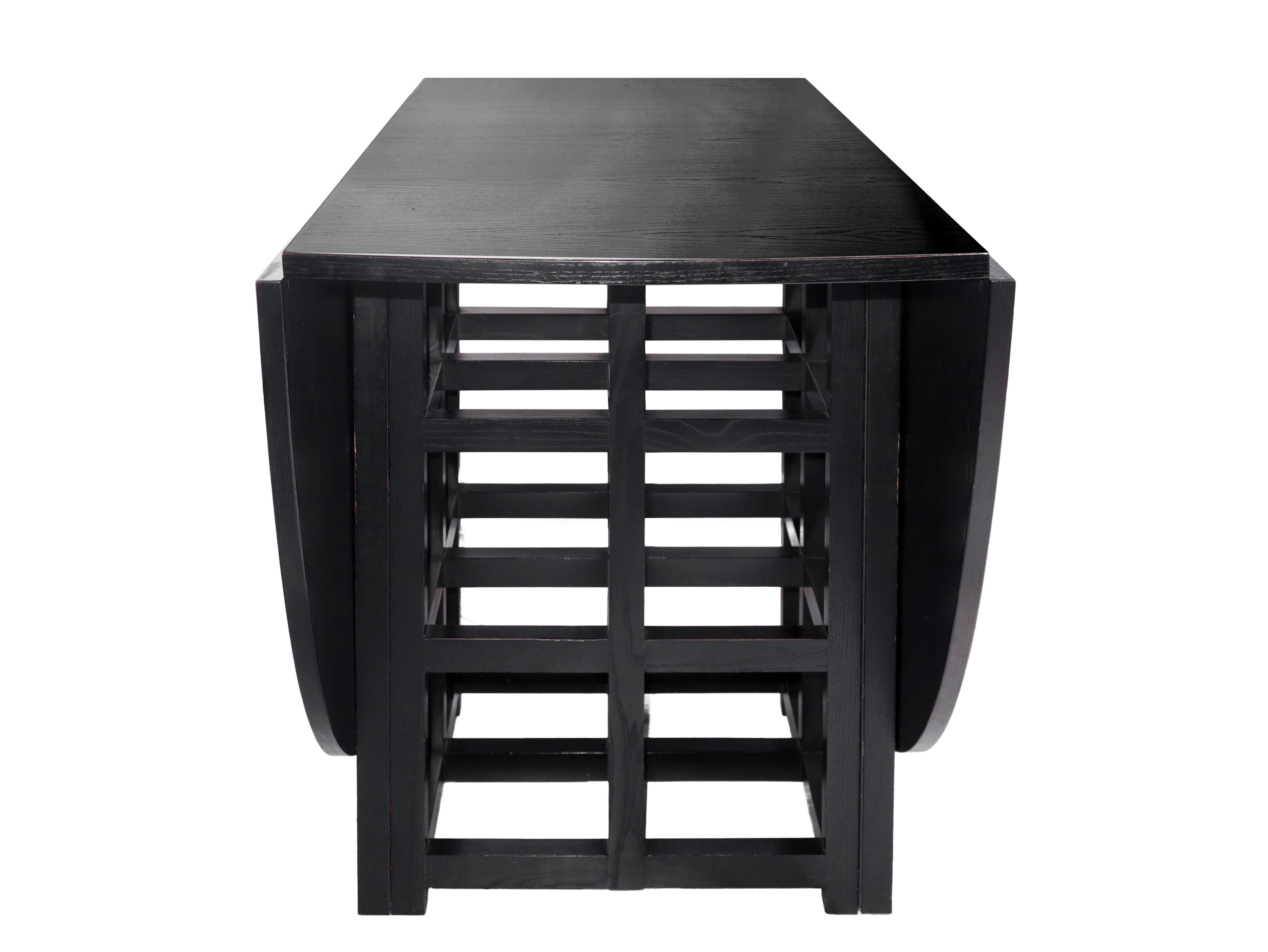 Tavolo DS1 in legno nero ebanizzato