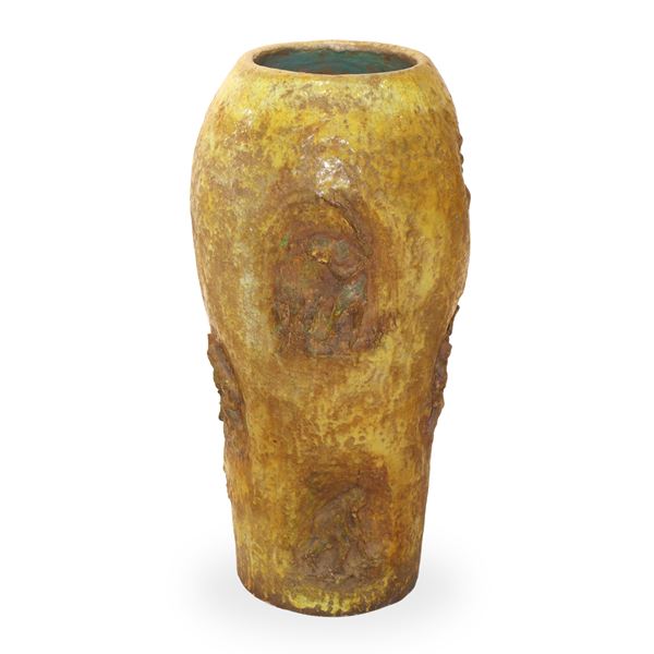 Large majolica vase