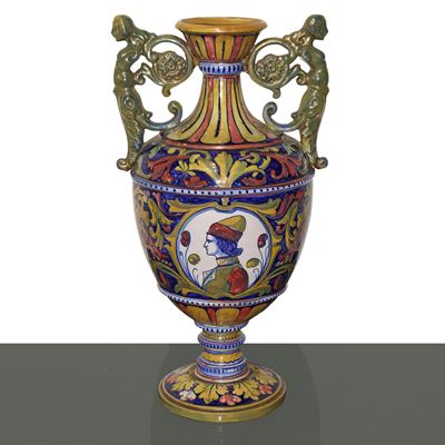 Anfora in Maiolica a Lustro