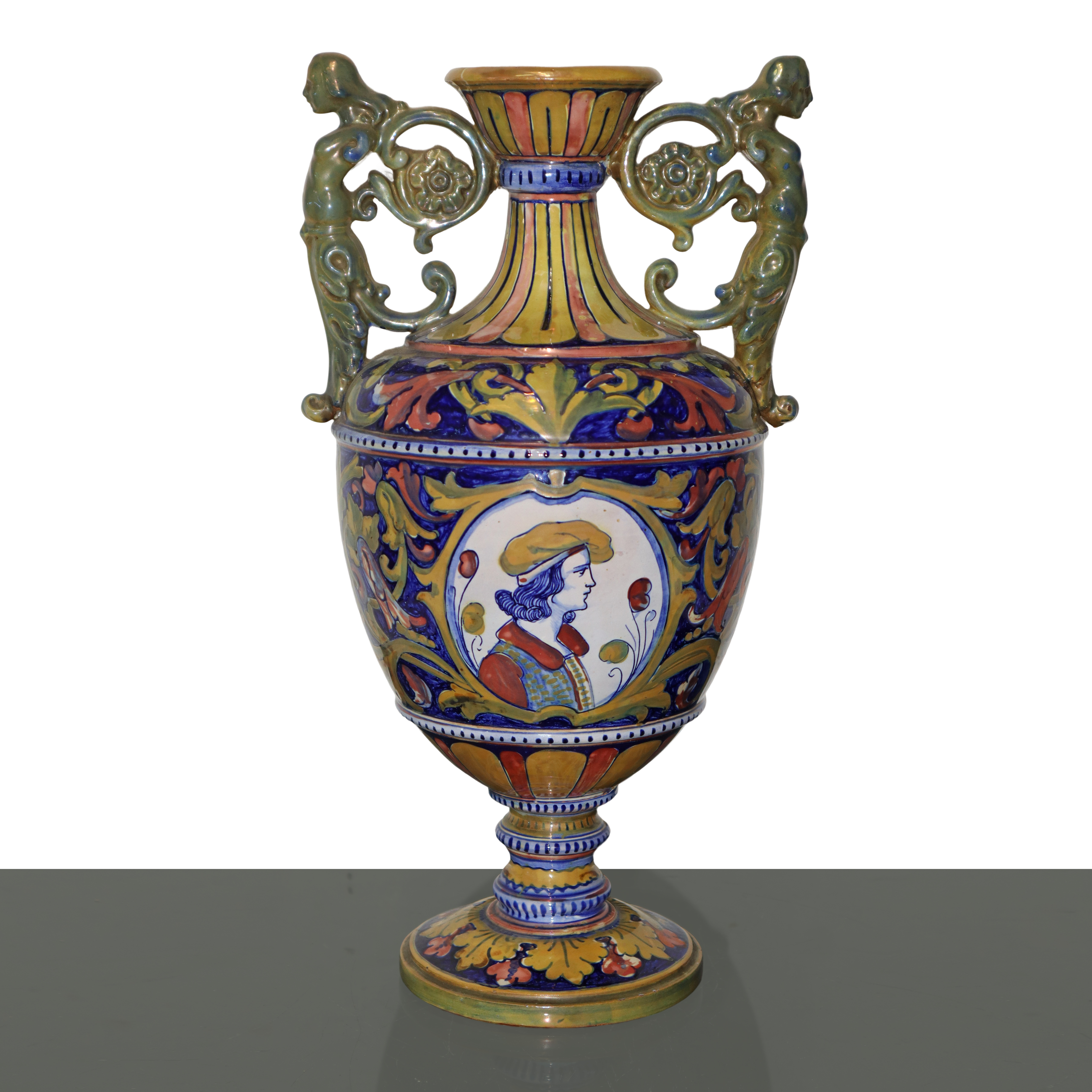 Robbia Gualdo Tadino - Anfora in Maiolica a Lustro