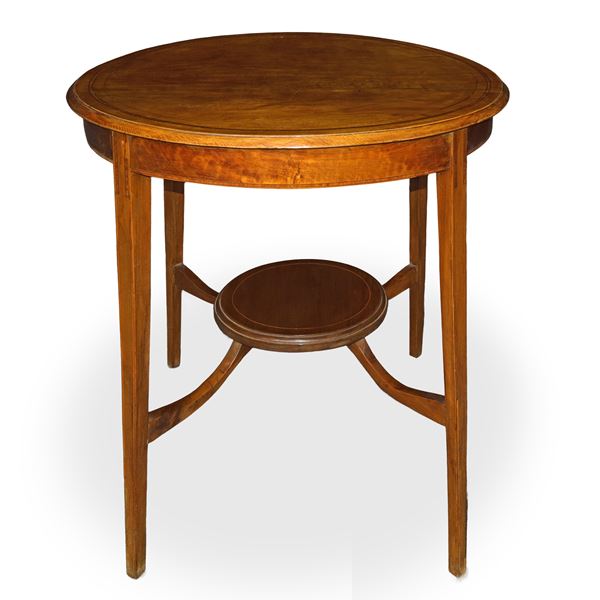 Tavolino rotondo con 4 piedi