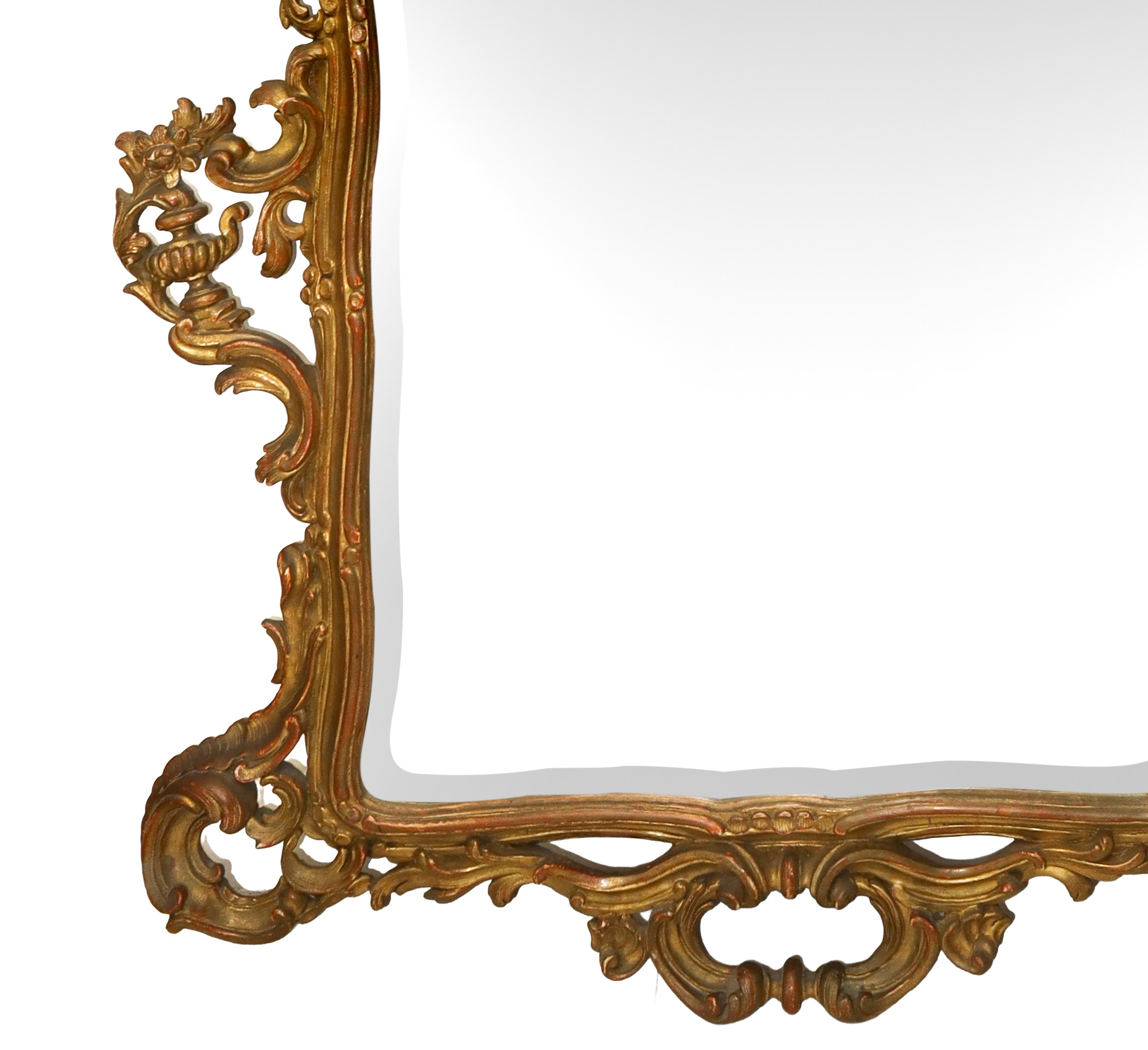 Specchiera in cornice dorata, h cm 165X98