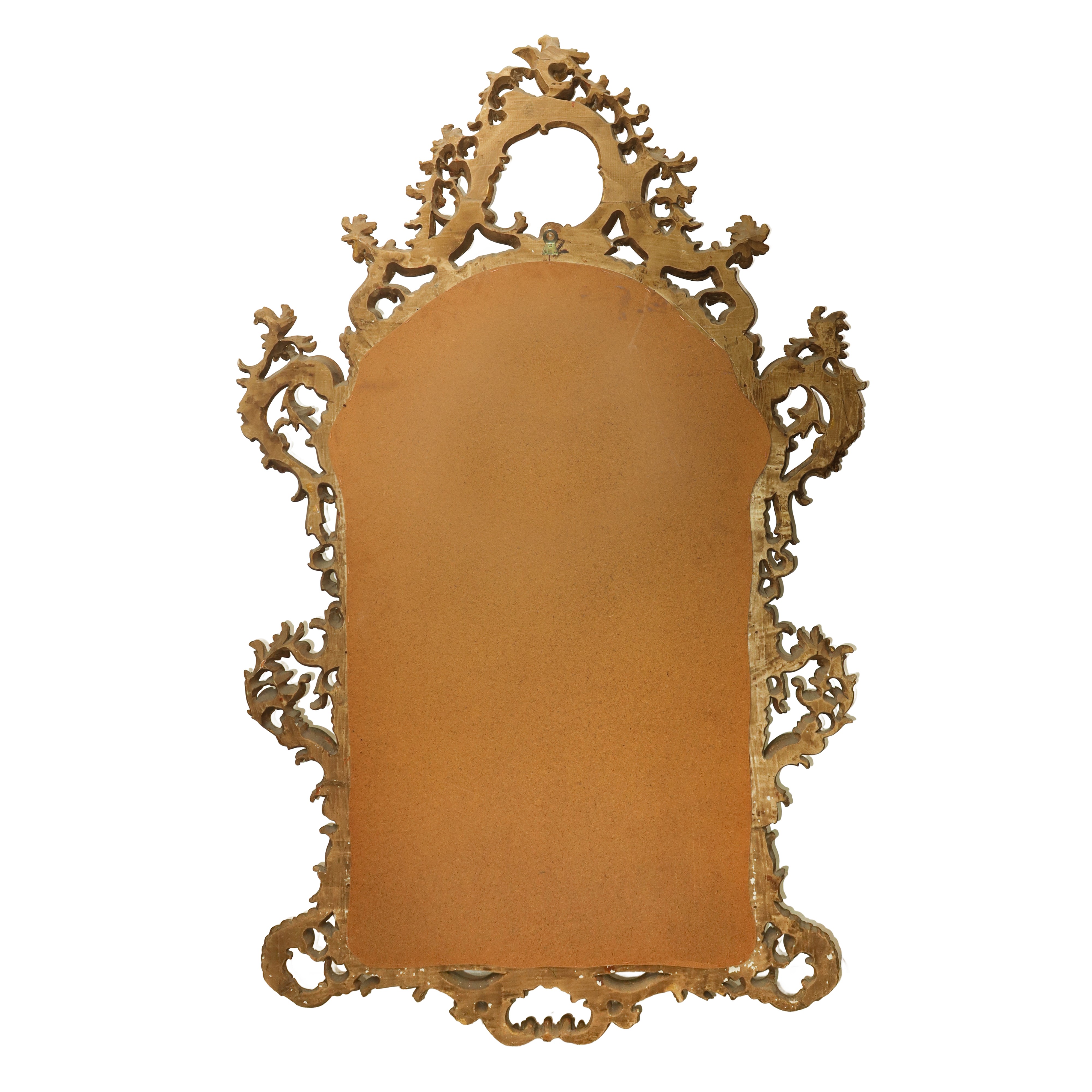 Specchiera in cornice dorata, h cm 165X98