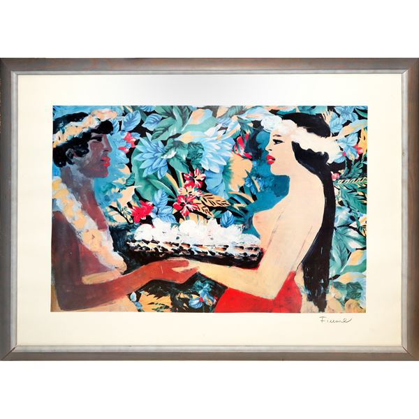 Salvatore Fiume - The bathers, a tribute to Polynesia