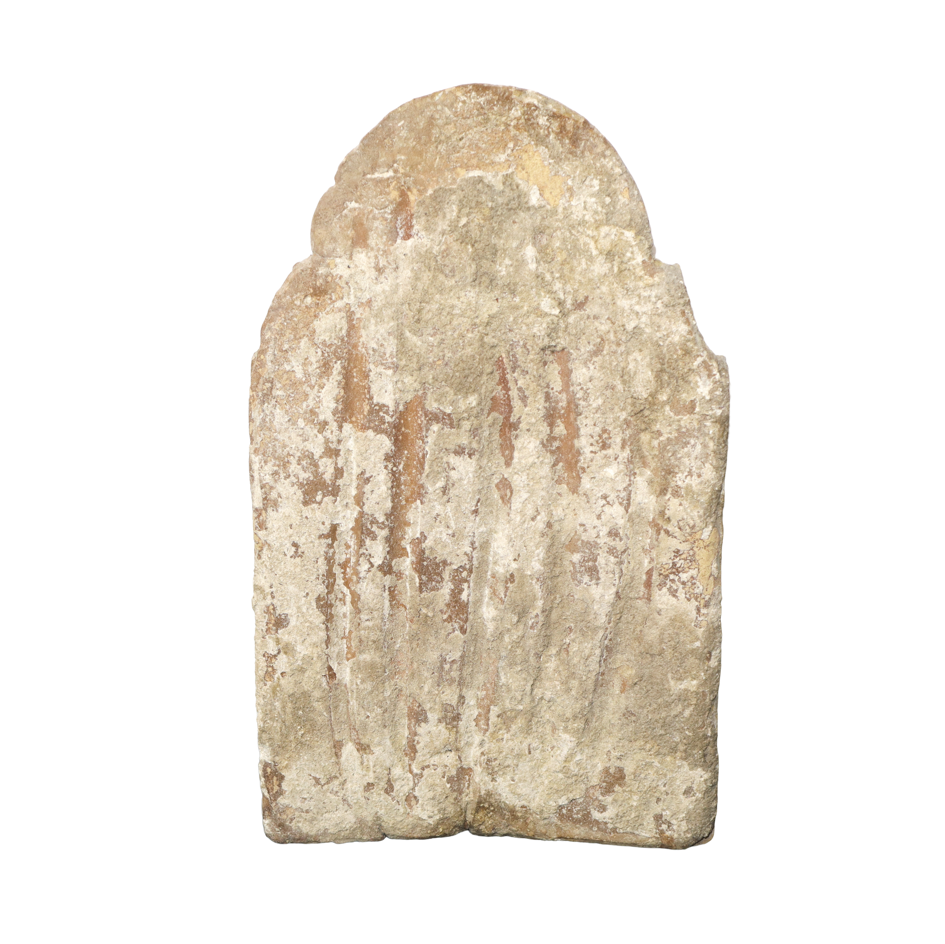 Placca in maiolica policroma raffigurante San Cristoforo