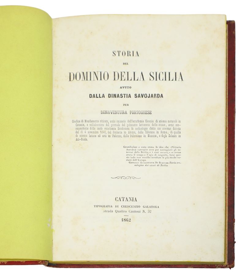 Savojardi, Storia del dominio della Sicilia (1862)