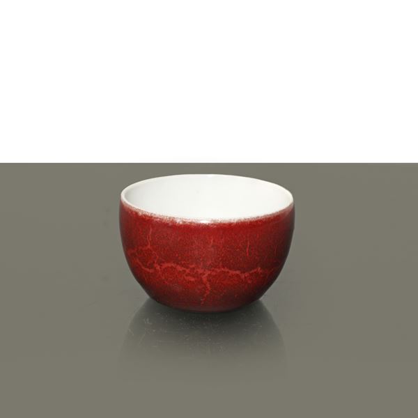 Tazzina rossa in porcellana cinese