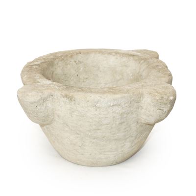 Mortaio in Marmo Bianco