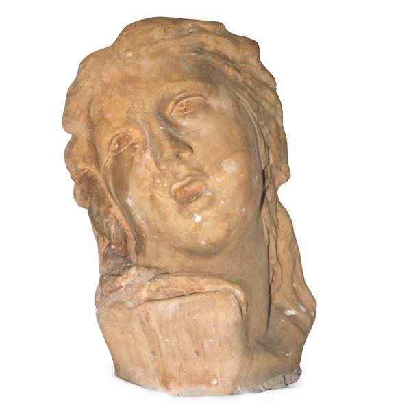 Magdalene, terracotta face