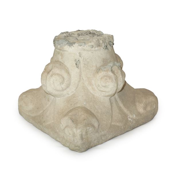 White marble capital