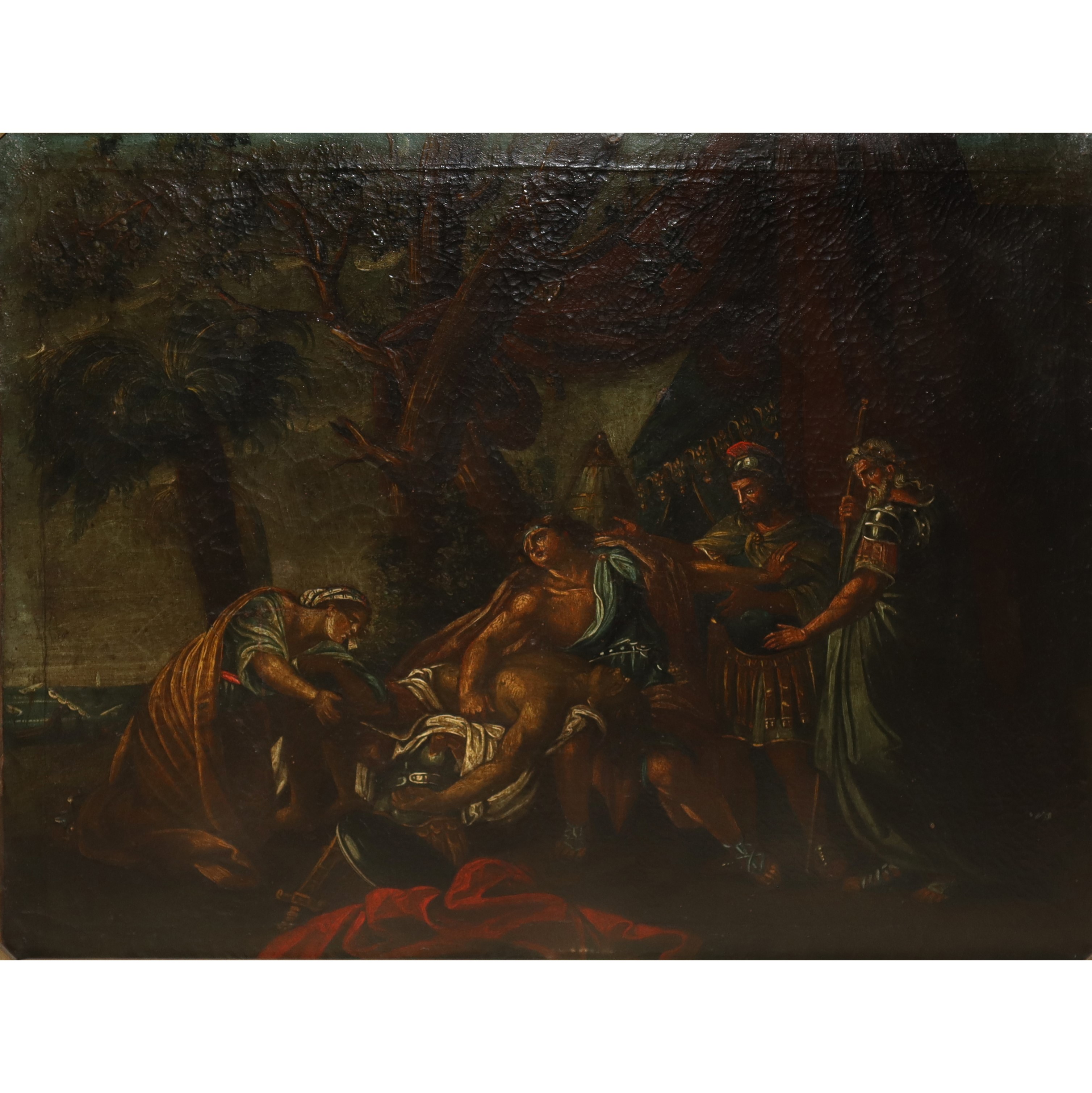 Achille piange la morte di Patroclo