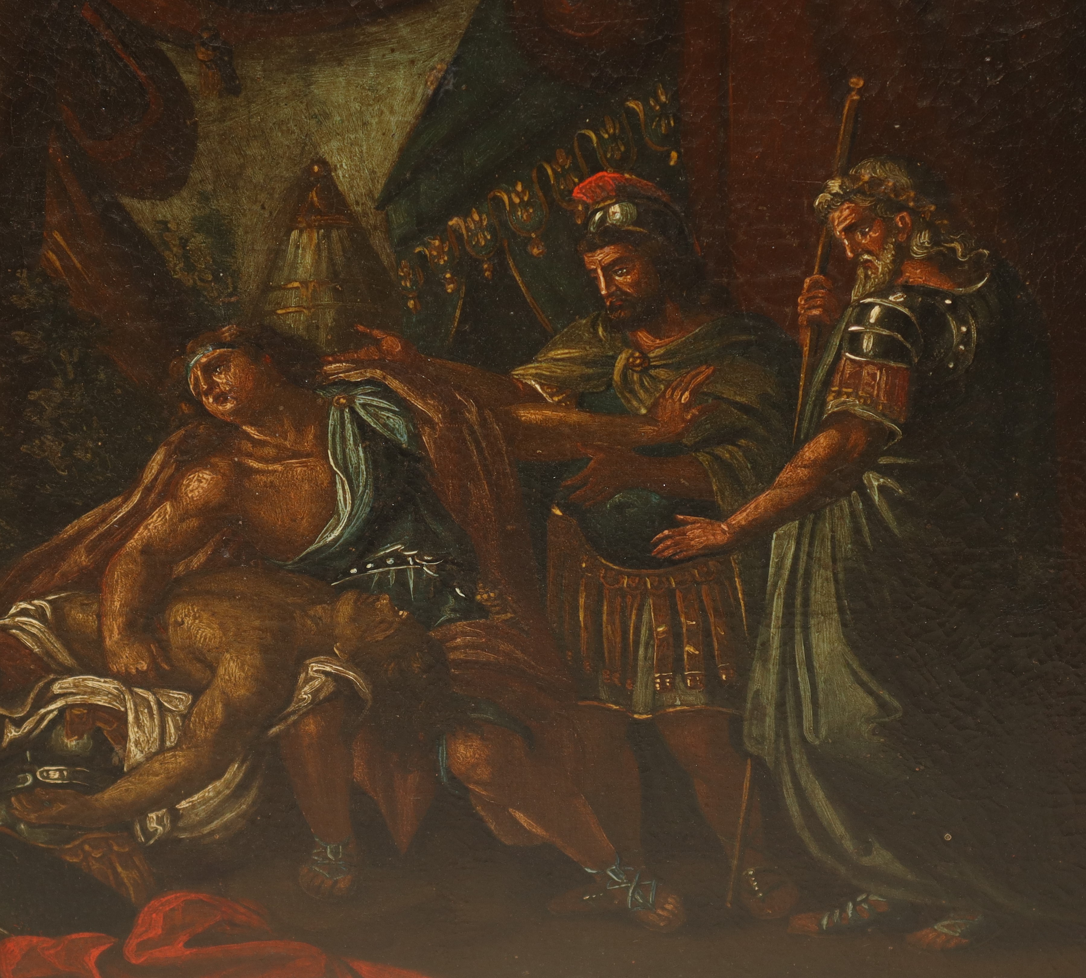 Achille piange la morte di Patroclo