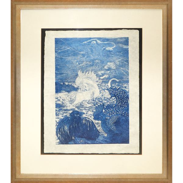 Aligi Sassu - The horses in love