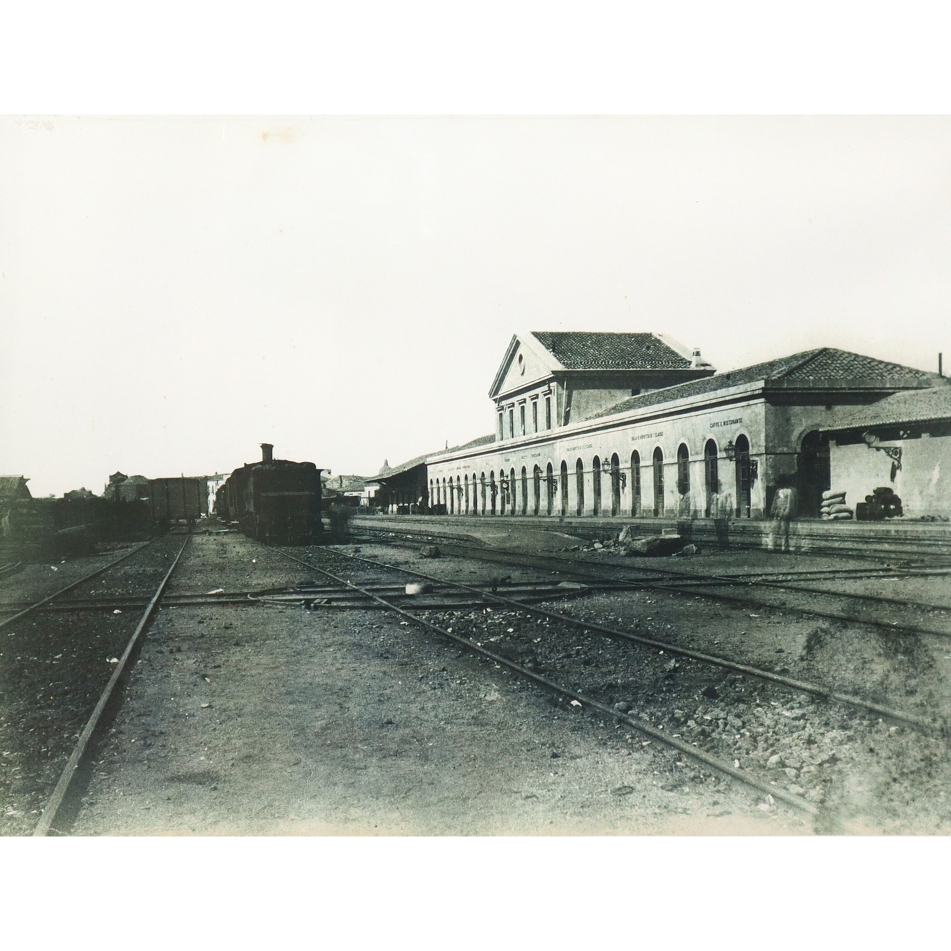 Riproduzione fotografica della stazione di Messina, fotografia, 30x42 cm