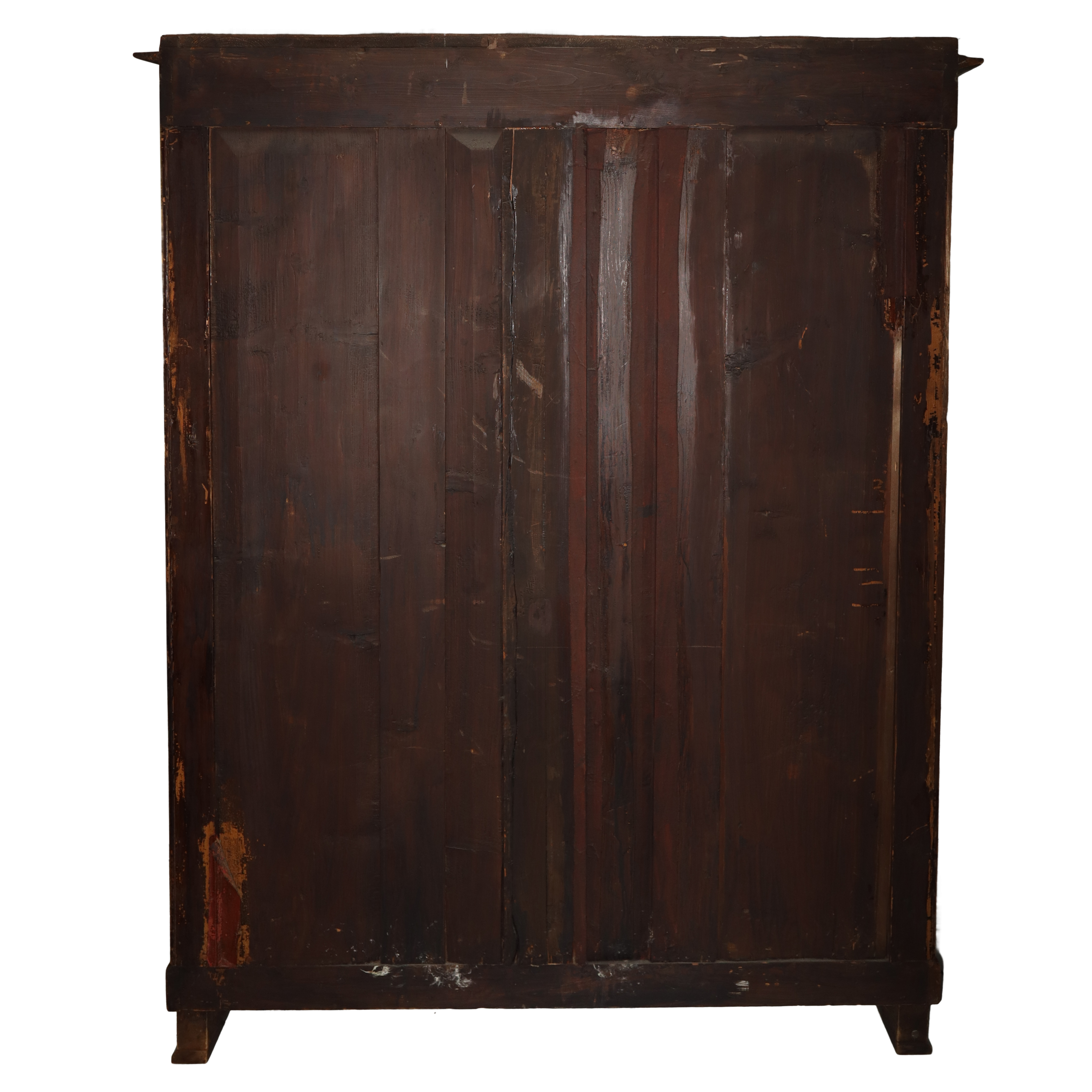 Vetrina Biedermeier a Due Ante in Legno di Noce e Acero e Intarsi in Legno di Palissandro