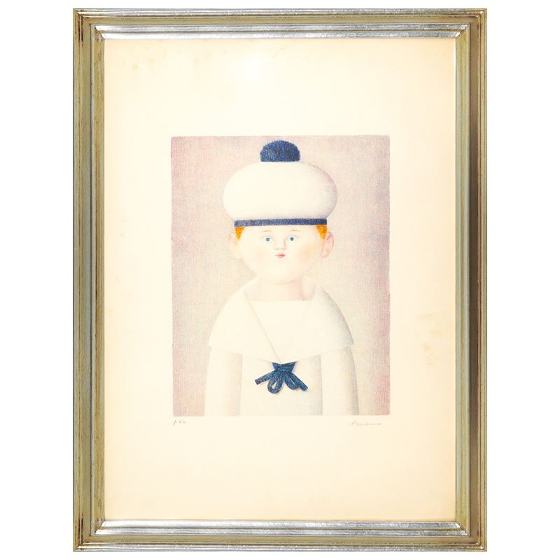 Antonio Bueno - Marinaretto, litografia