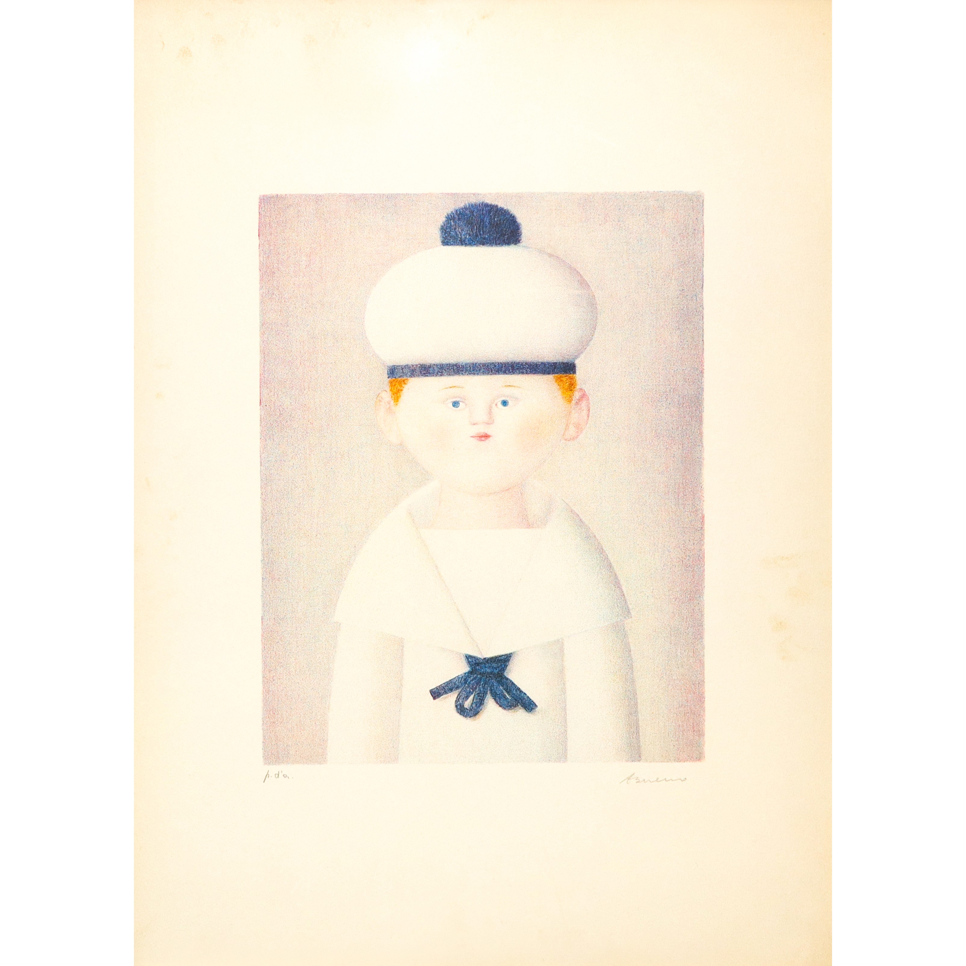 Antonio Bueno - Marinaretto, litografia