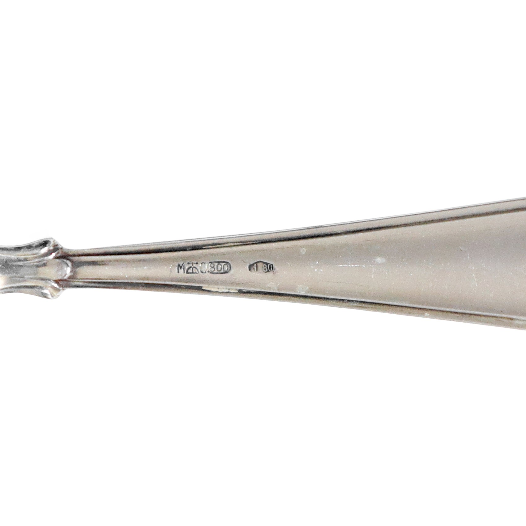 Gruppo di posate in argento 800