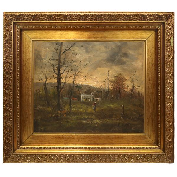 Vitolante Pezzella - Paesaggio all'imbrunire