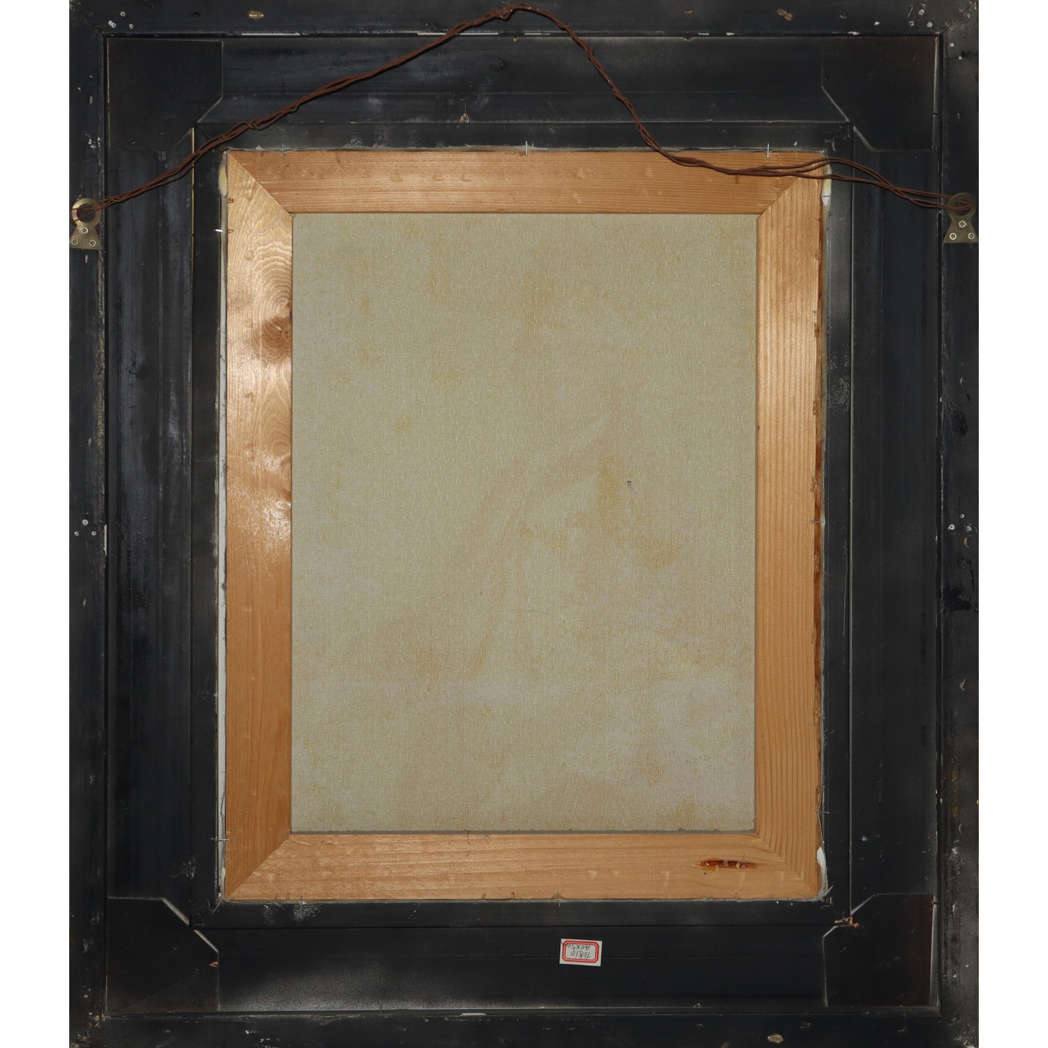 XX secolo, Ritratto di gentiluomo in cornice dorata con decori