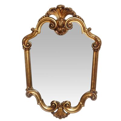 Specchiera sagomata, cornice dorata decorata con foglie d’acanto (XX secolo)