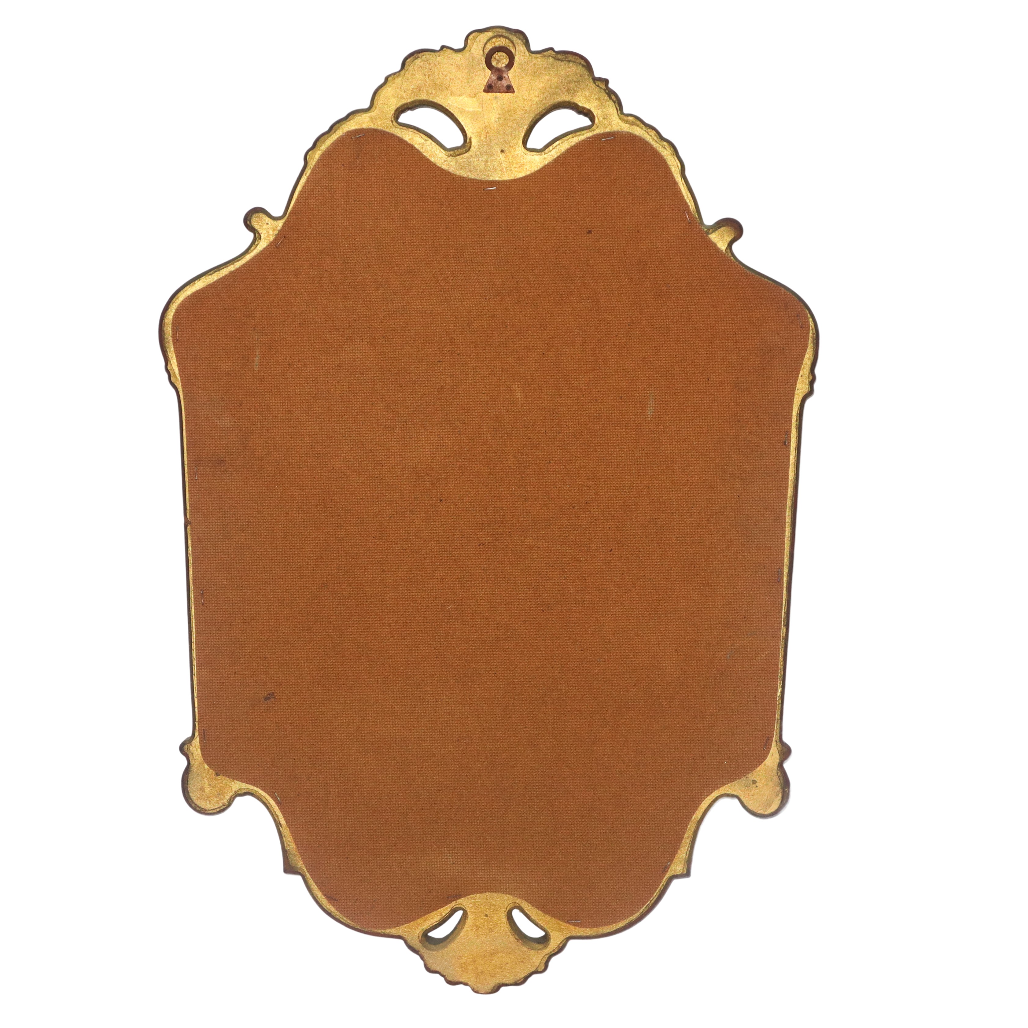 Specchiera sagomata, cornice dorata decorata con foglie d’acanto (XX secolo)