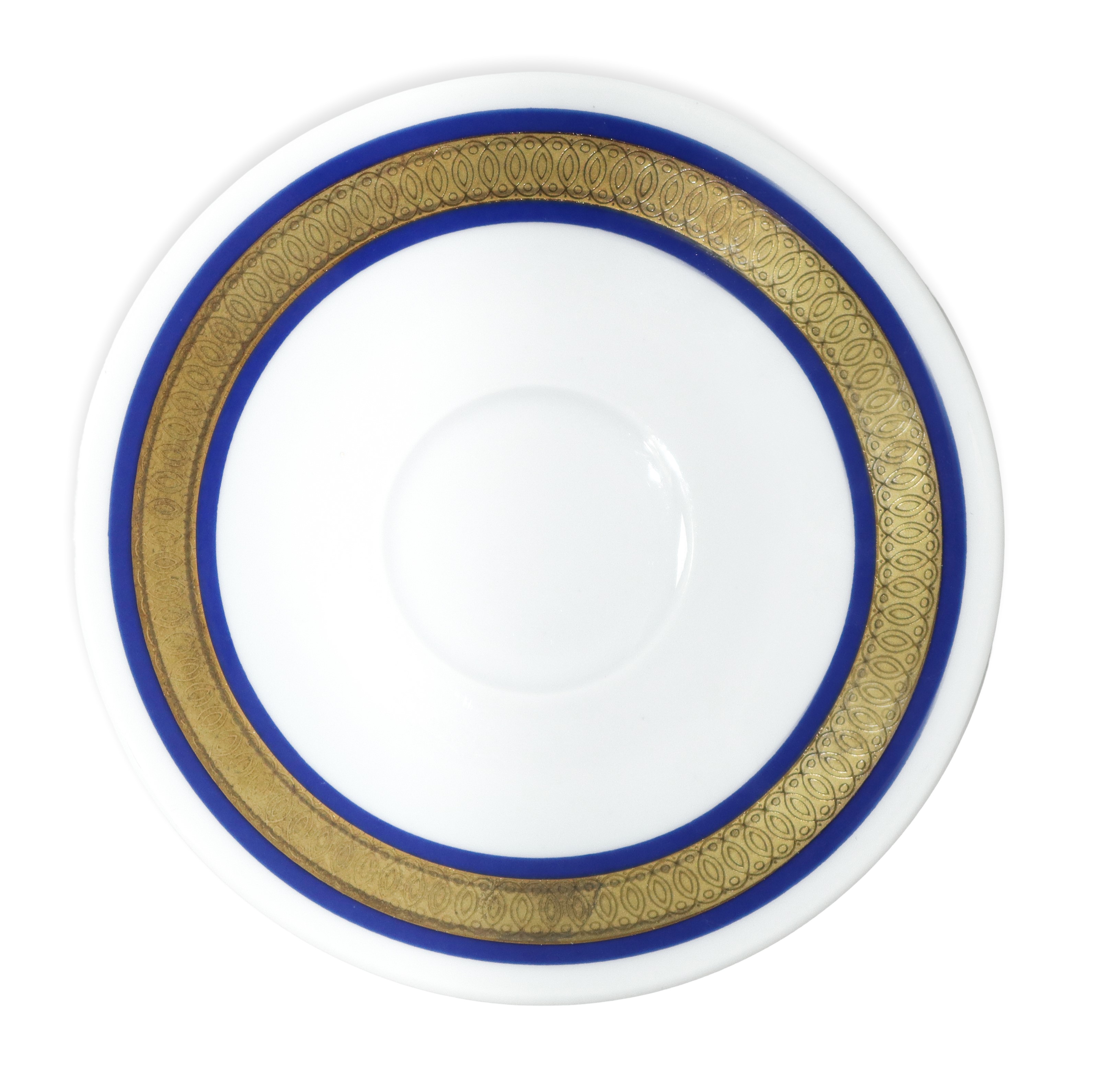 Winterling Bavaria - Servizio da caffè in ceramica bianca con decori blu e oro