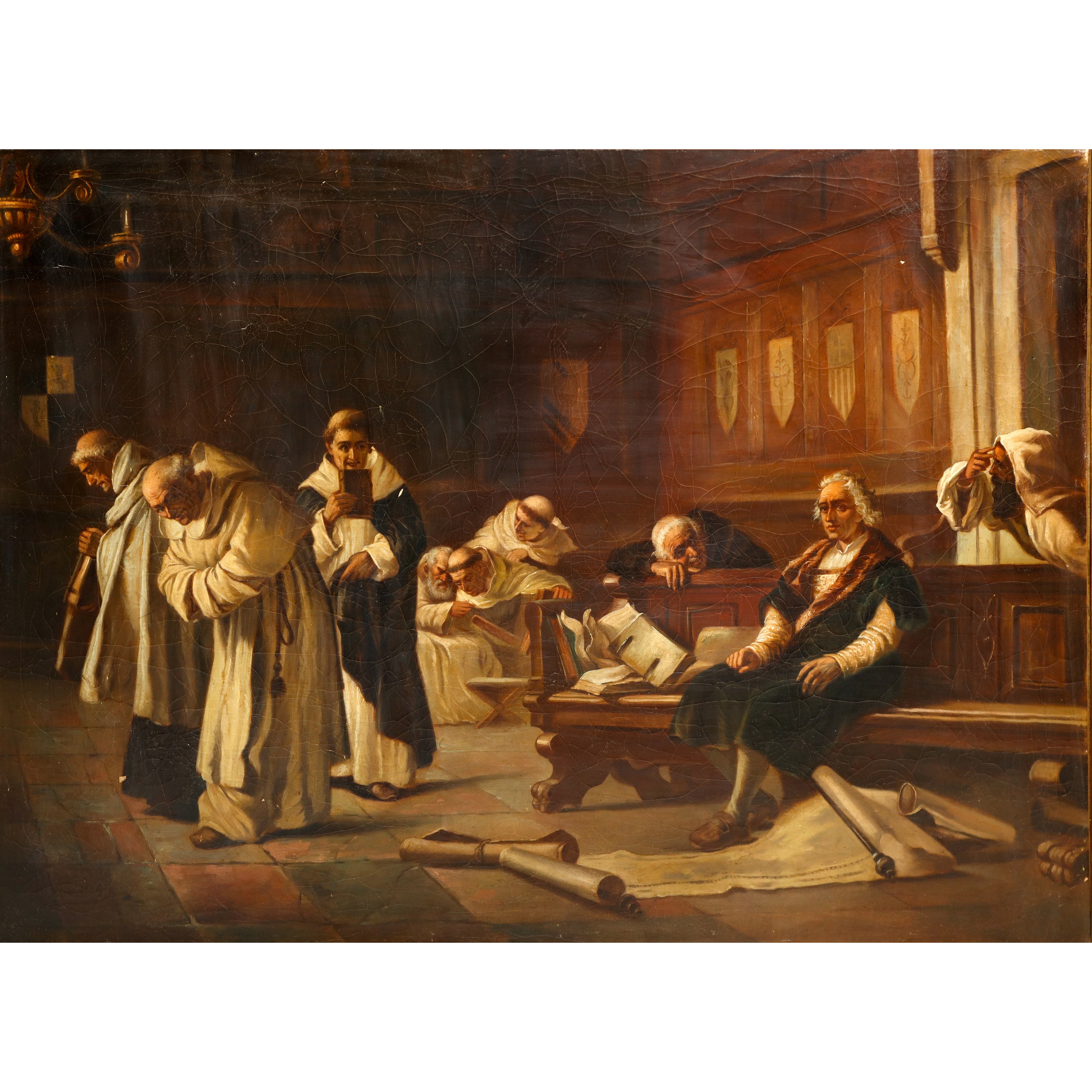 Cristoforo Colombo deriso dai dottori di Salamanca