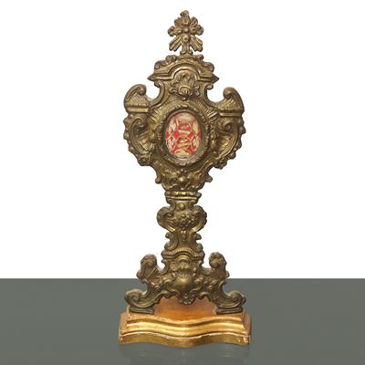Reliquiario in ottone di Sant’Olimpio, XIX secolo