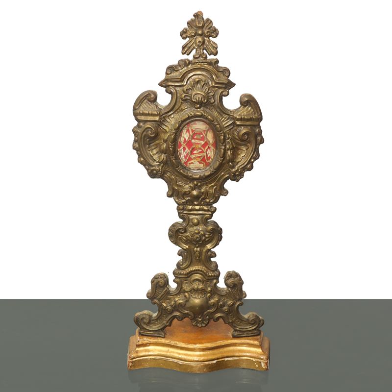 Reliquiario in ottone di Sant’Olimpio, XIX secolo