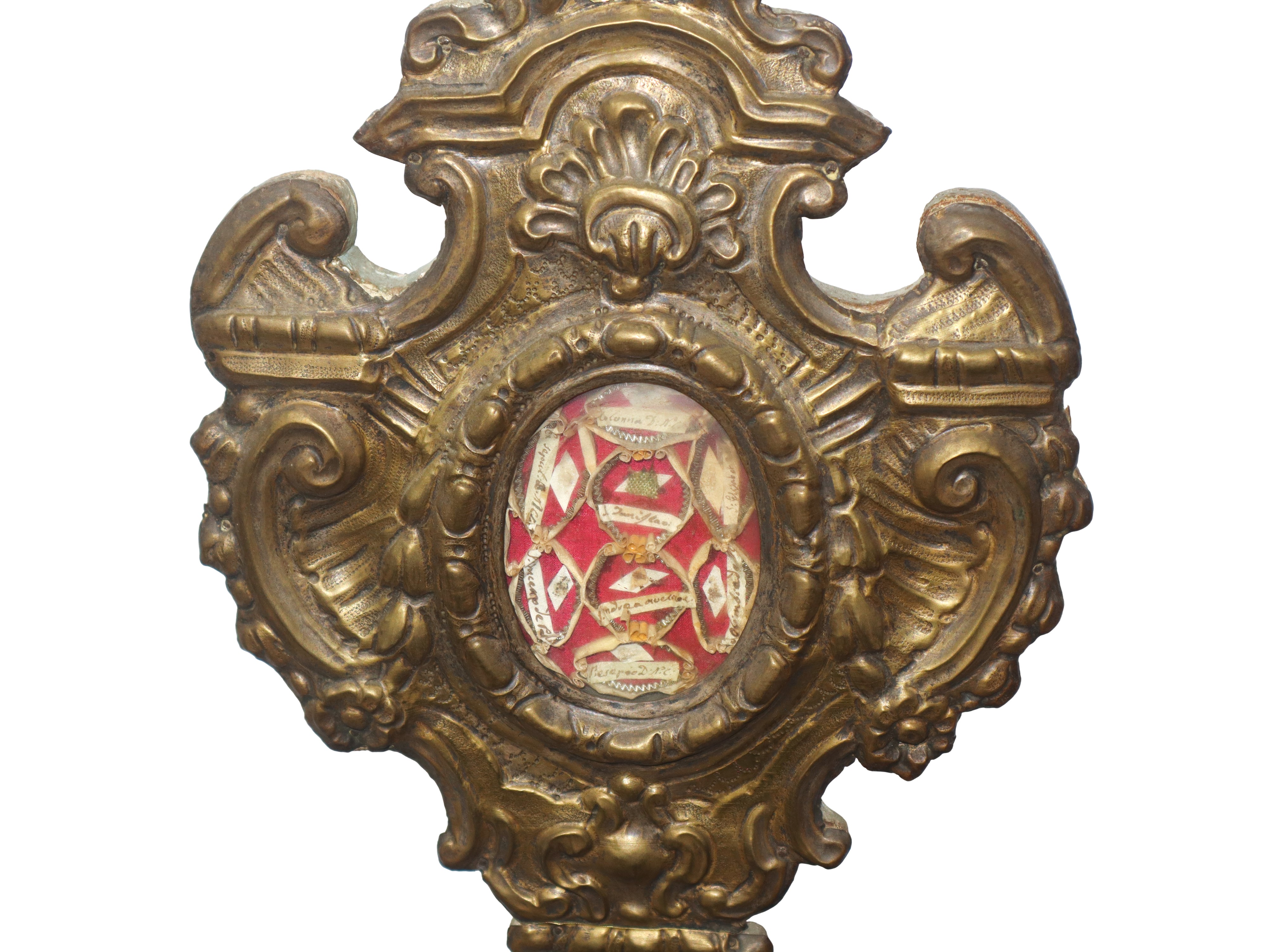 Reliquiario in ottone di Sant’Olimpio, XIX secolo