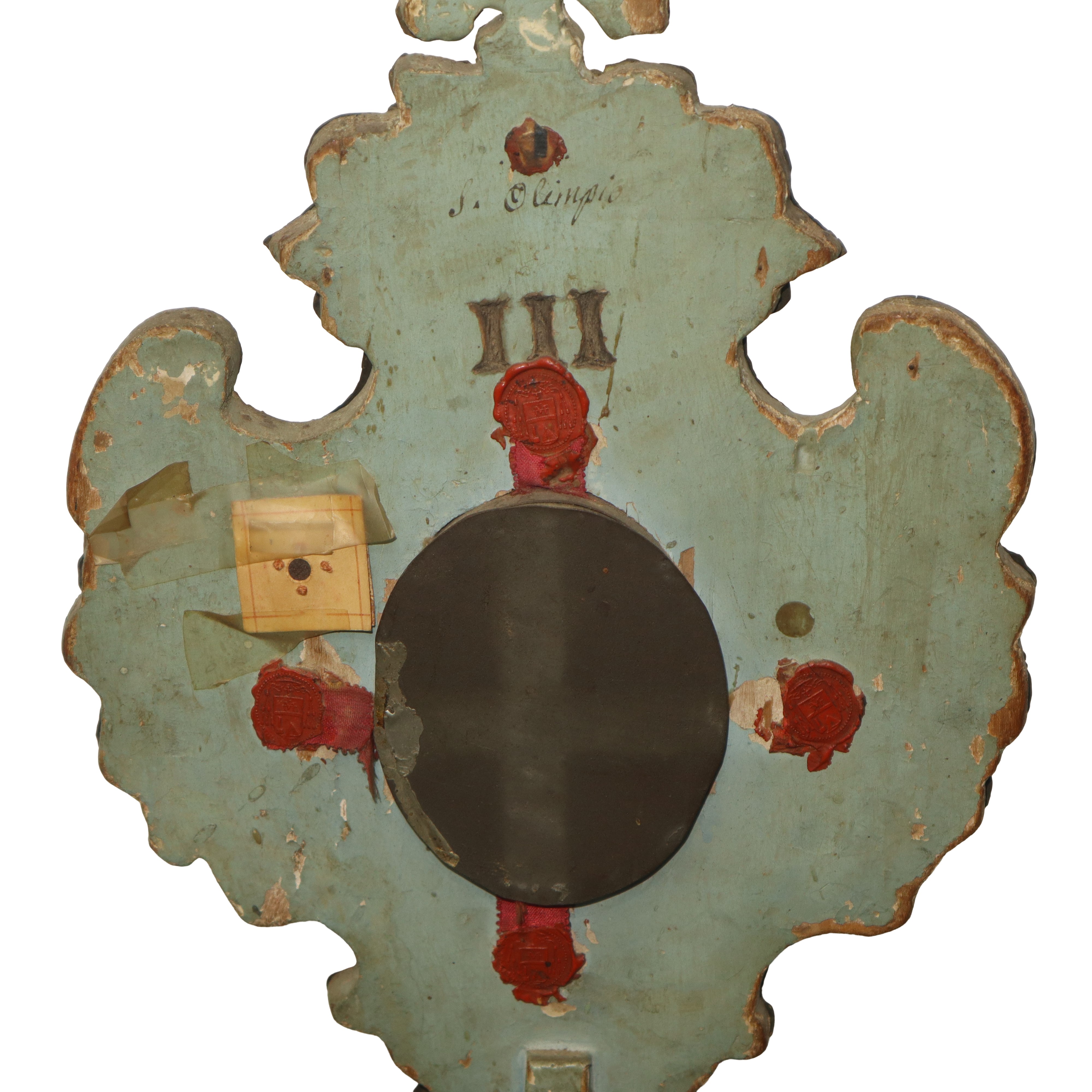 Reliquiario in ottone di Sant’Olimpio, XIX secolo