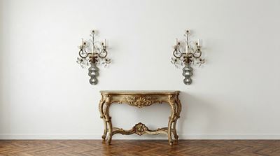 Coppia di appliques in vetro di Murano e metallo dorato, fine XIX secolo