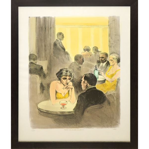 Alberto Sughi - Interior of a cafe