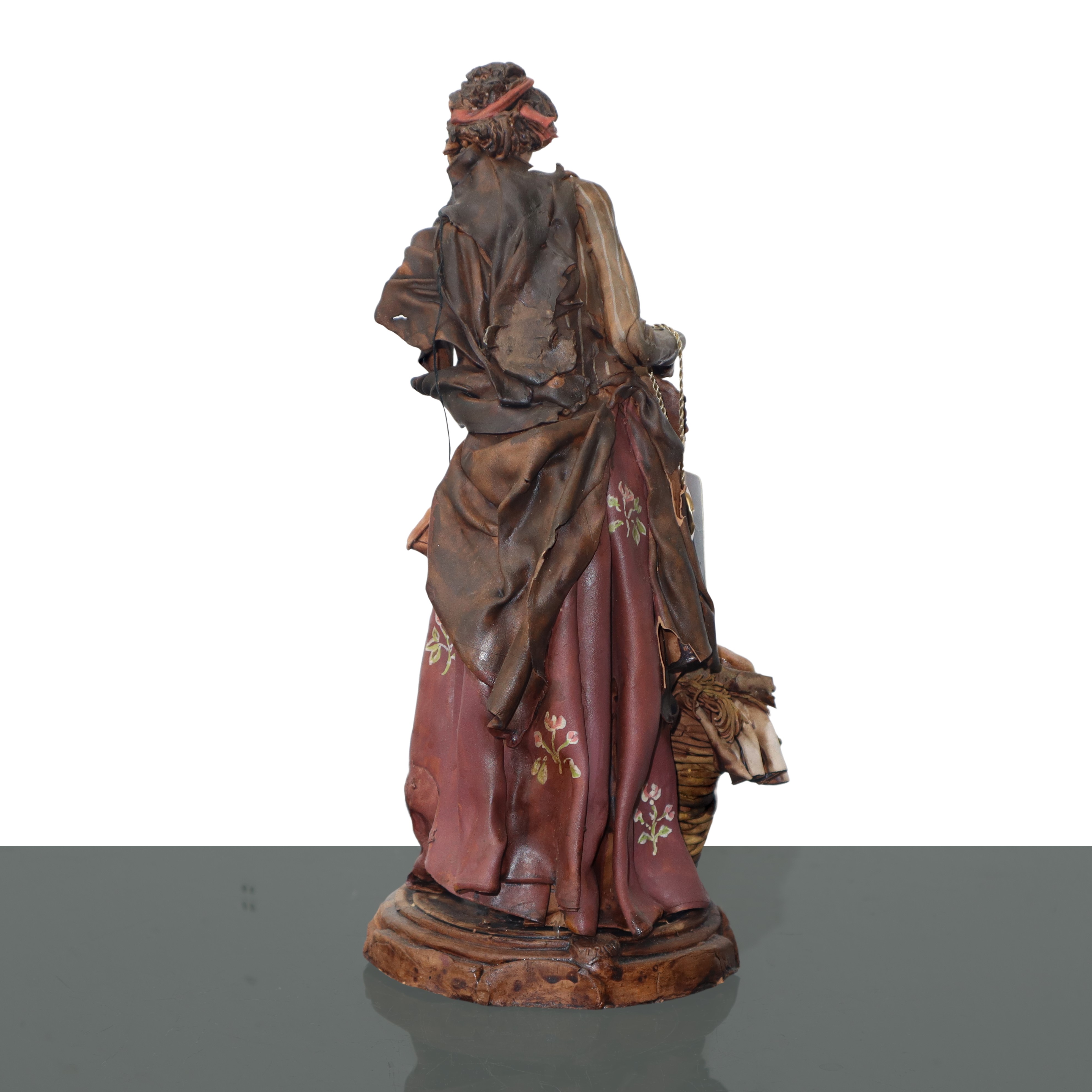Angela Tripi le Terracotte D'arte - Donna che Vende il Pesce, Scultura in Terracotta