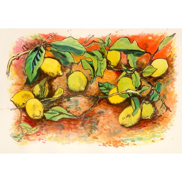 Renato Guttuso - Still life with lemons