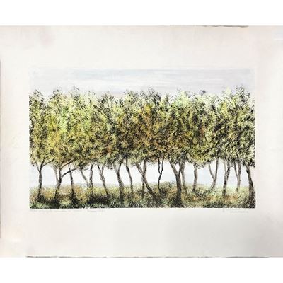 Paesaggio con alberi