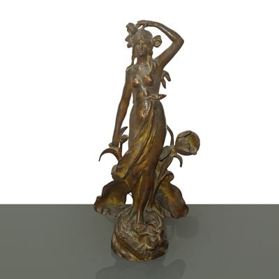 'fleur D'etè' (fiore D'estate), Scultura Liberty in Bronzo