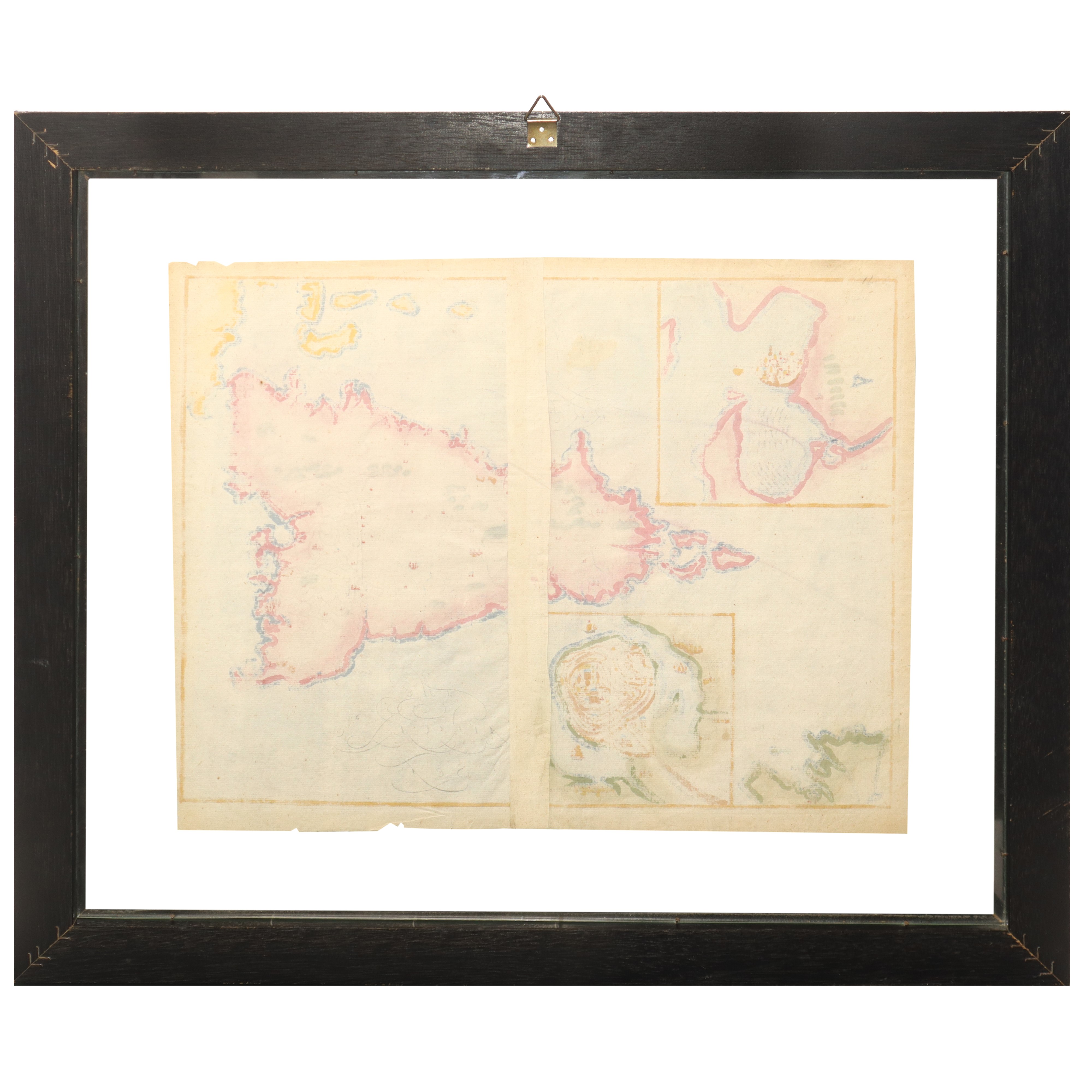 Mappa della Sicilia, circa 1620, da "The History of the World" di Walter Raleigh