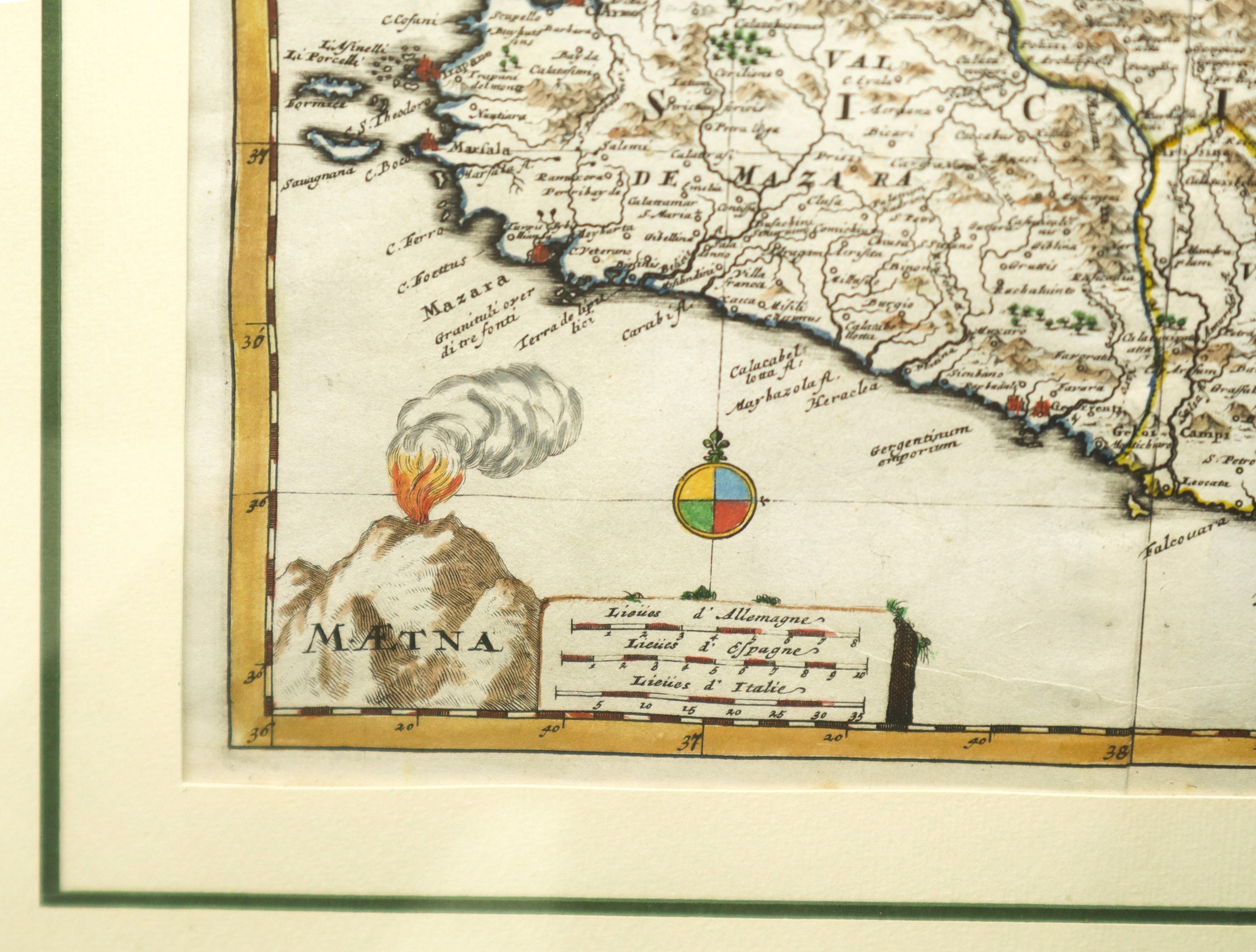 Anonimo, Sicilia tre valli, olio su tela