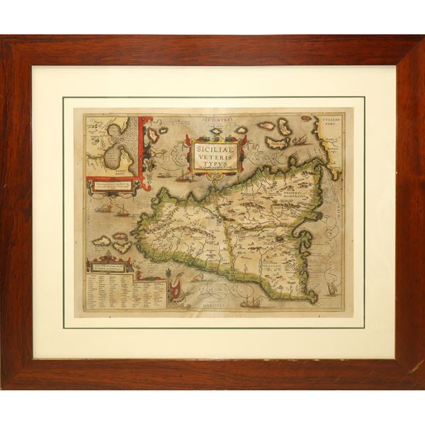 Abramo  Ortelio - Siciliae Veteris Typus