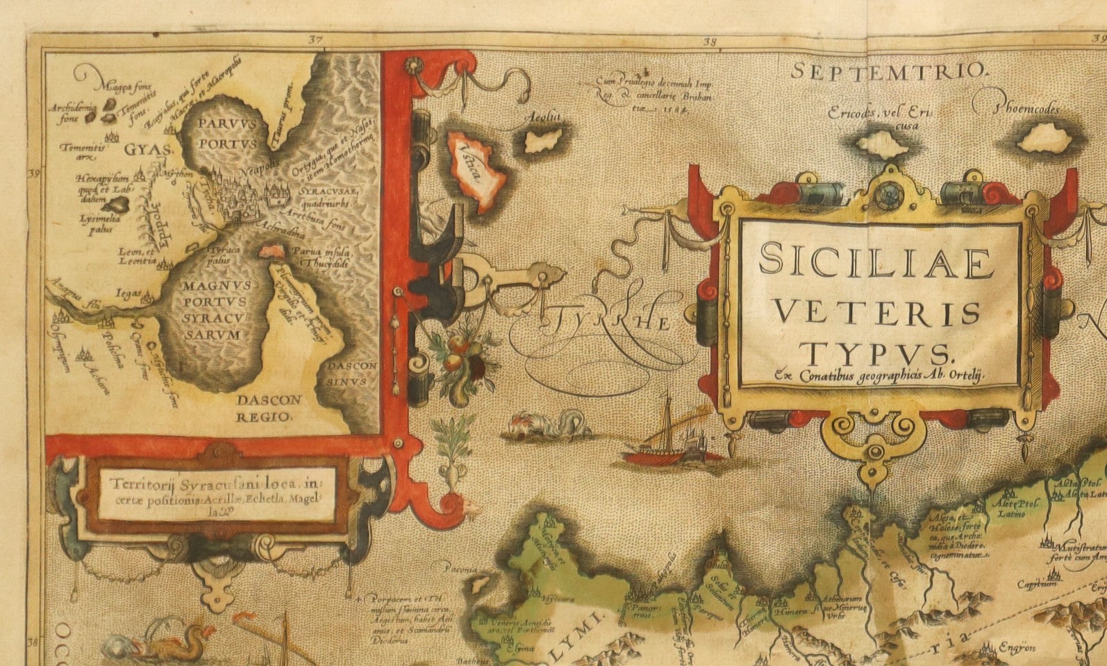 Abramo Ortelio - Siciliae Veteris Typus