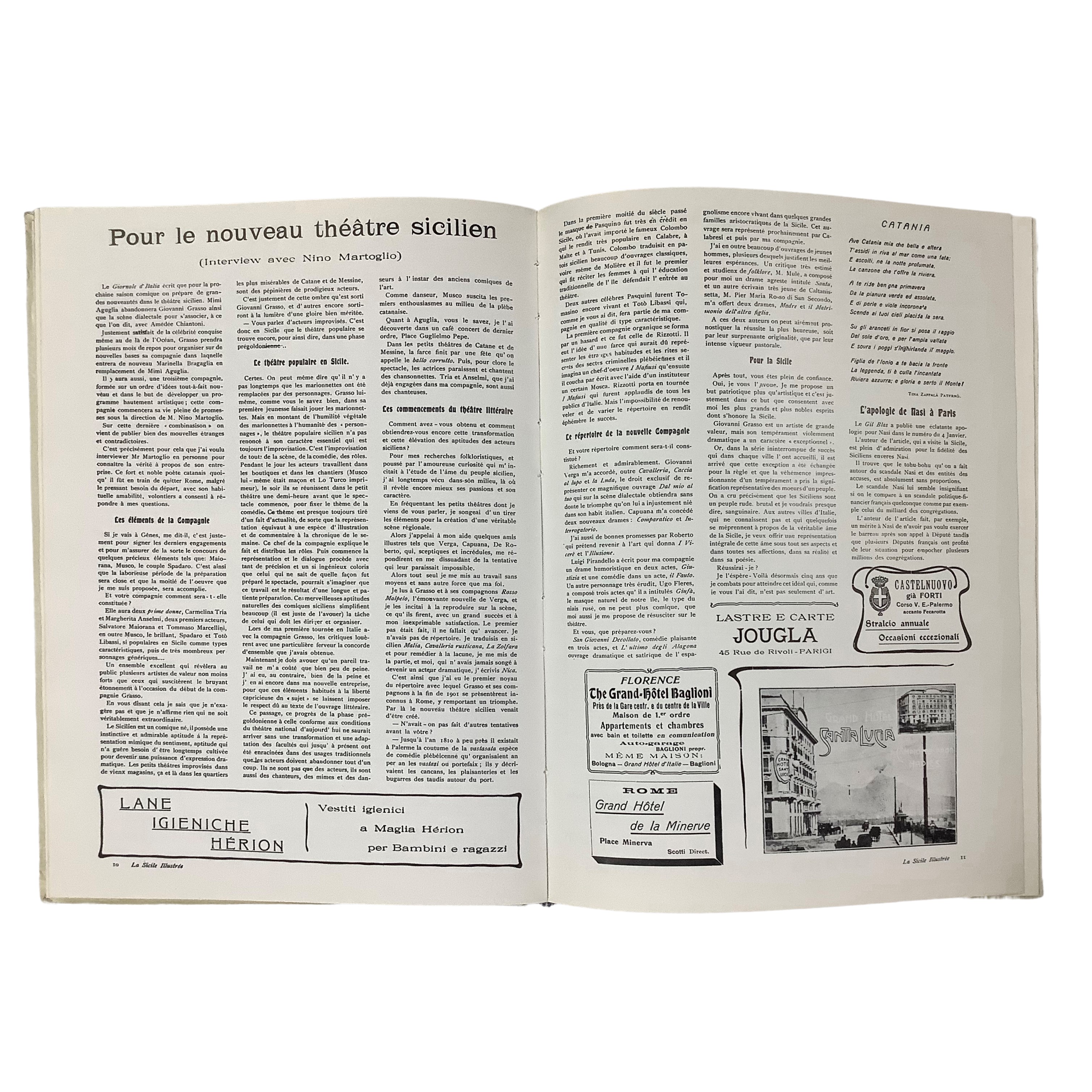 La Sicile Illustrée - fascicoli dal 1904 al 1911