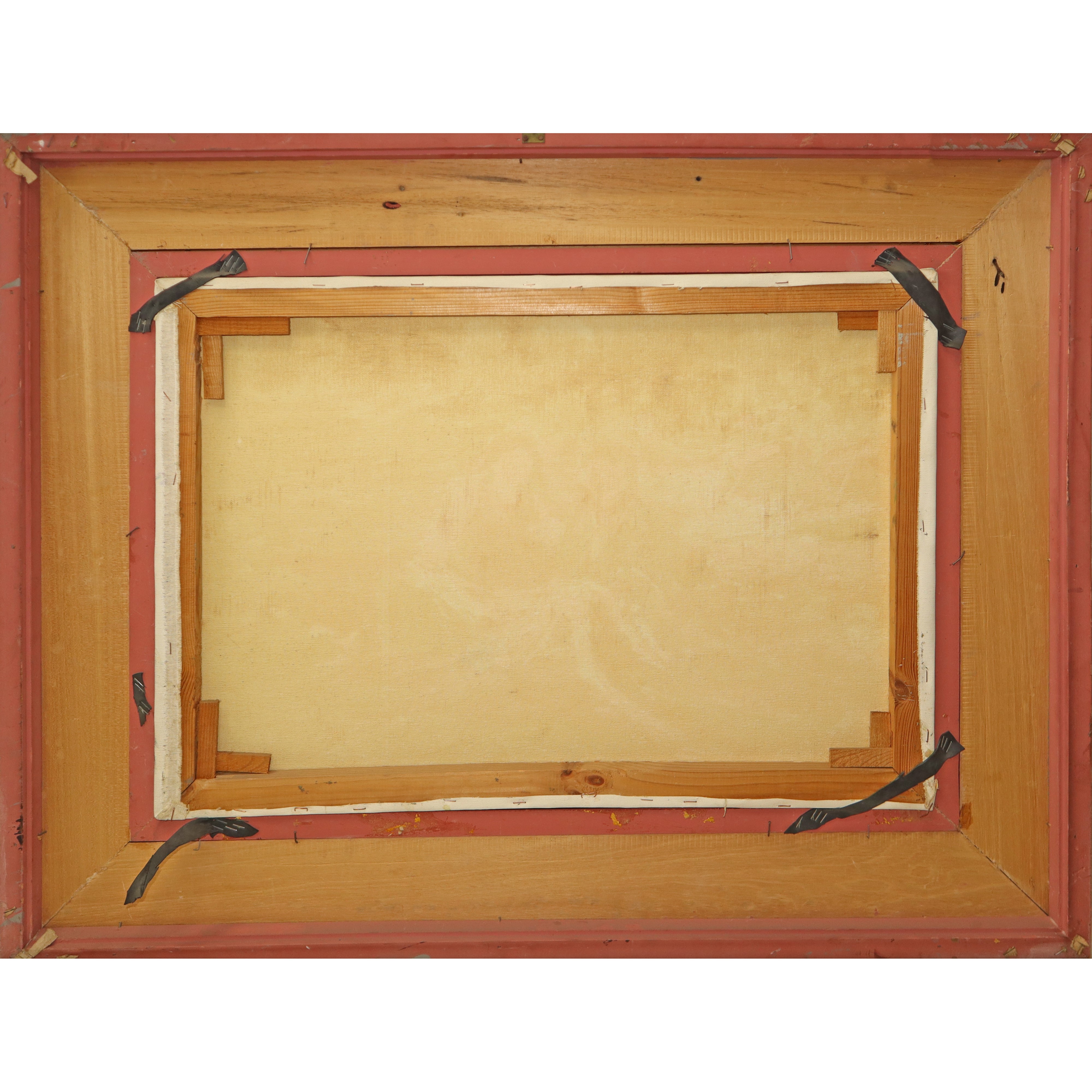 Fanciulli che rimagliano la rete da pesca