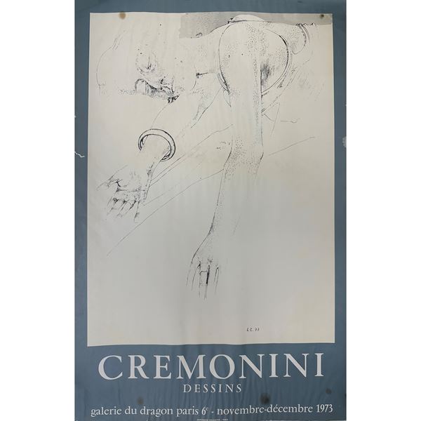 Cremonini exhibition poster