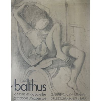 Locandina della mostra Balthus, 1971